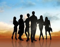 silhouettes-large-group-business-people-standing-line-52775856